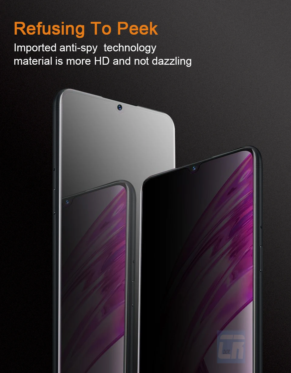 Анти-шпион закаленное Стекло для samsung Galaxy A50S A30 A10 A80 A20 M10 M20 S10E J4 J6 A6 A8 защиты конфиденциальности Экран протектор