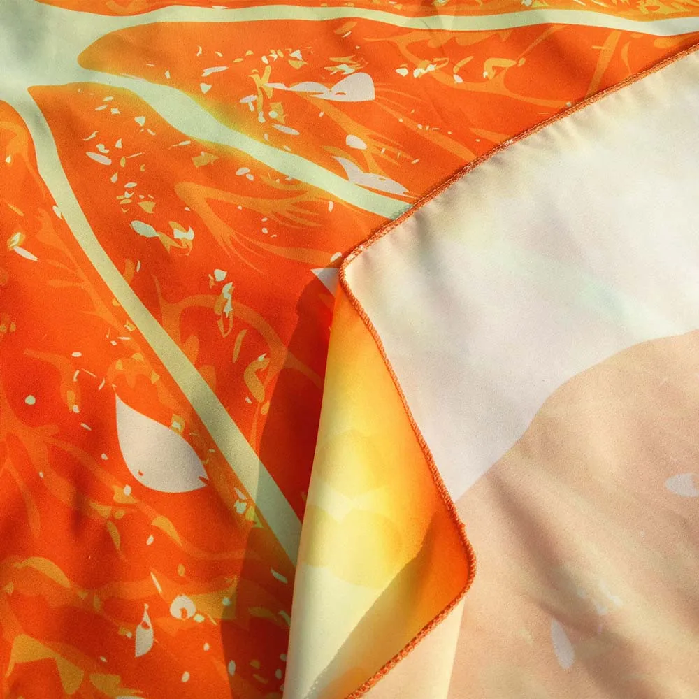 Outdoor Swimming Towels Fruits Design Round Hippie Tapestry Camping Picnic Throw Yoga Mat Towel Blanket Microfiber Beach Towels