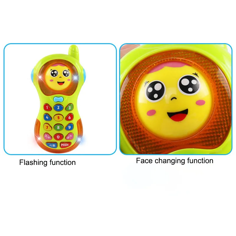 

New Kids Multifunction Smart Phone Toy Music Colorful Light Early Education Cellphone for Children