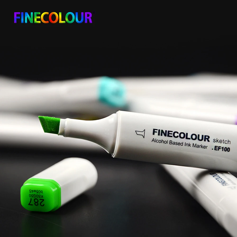 Finecolour EF100 эскиз Цвет маркер для белой доски Архитектура на спиртовой основе фломастеры 5/8 цветов комплект Manga маркер для рисования