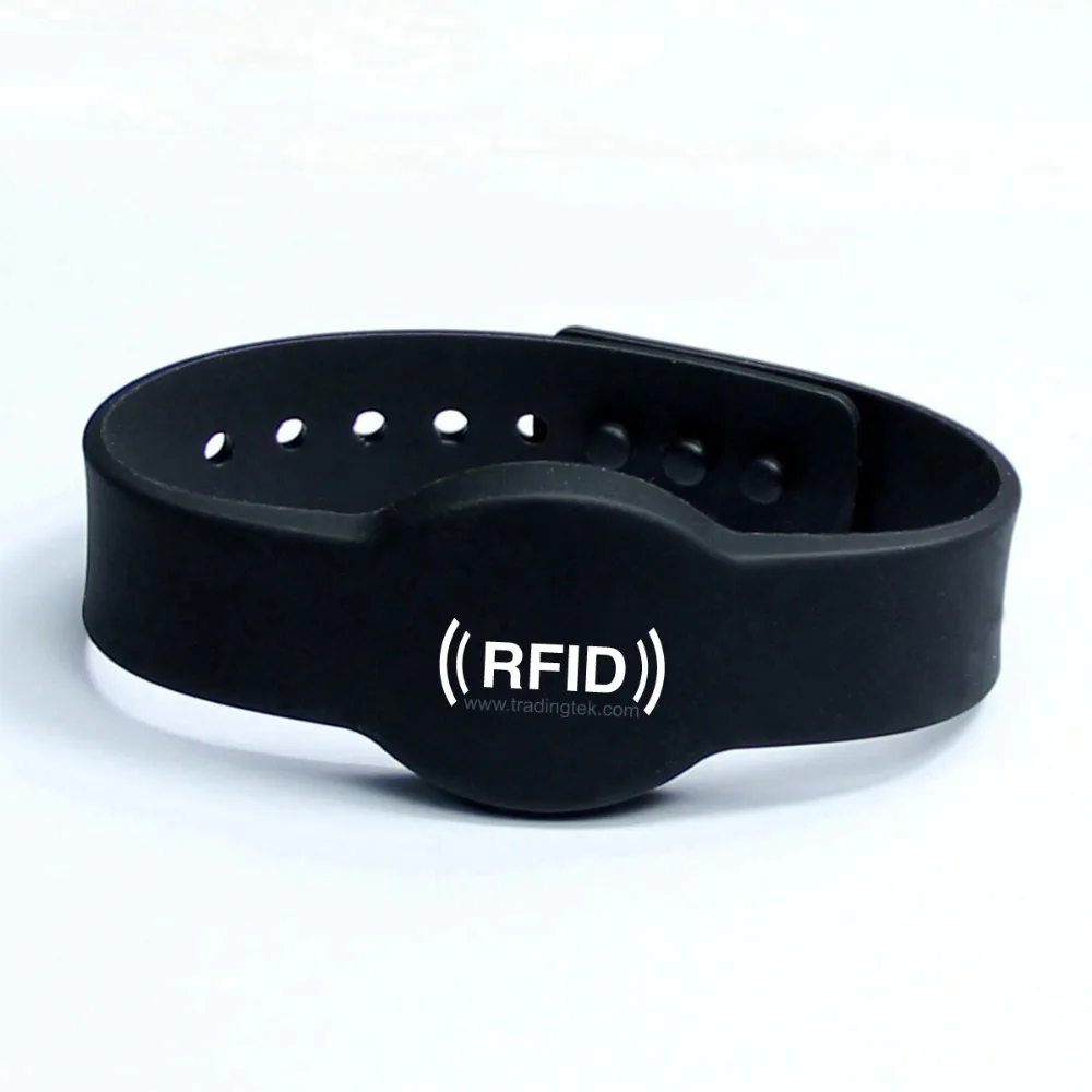 RFID 125KHz Silicone RFID Wristband with TK4100(compatible EM4100) in Access Control