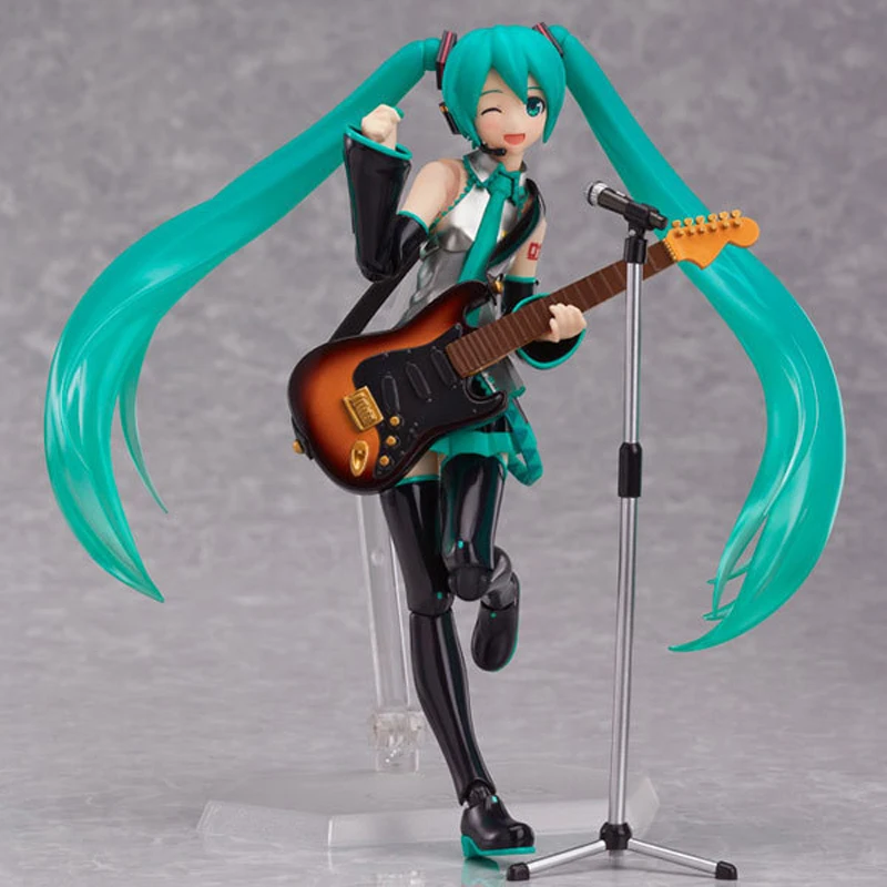Hatsune Miku фигурки Figma 200 BJD гитара 2 0 Версия 14 см модель игрушки | Игрушки и хобби
