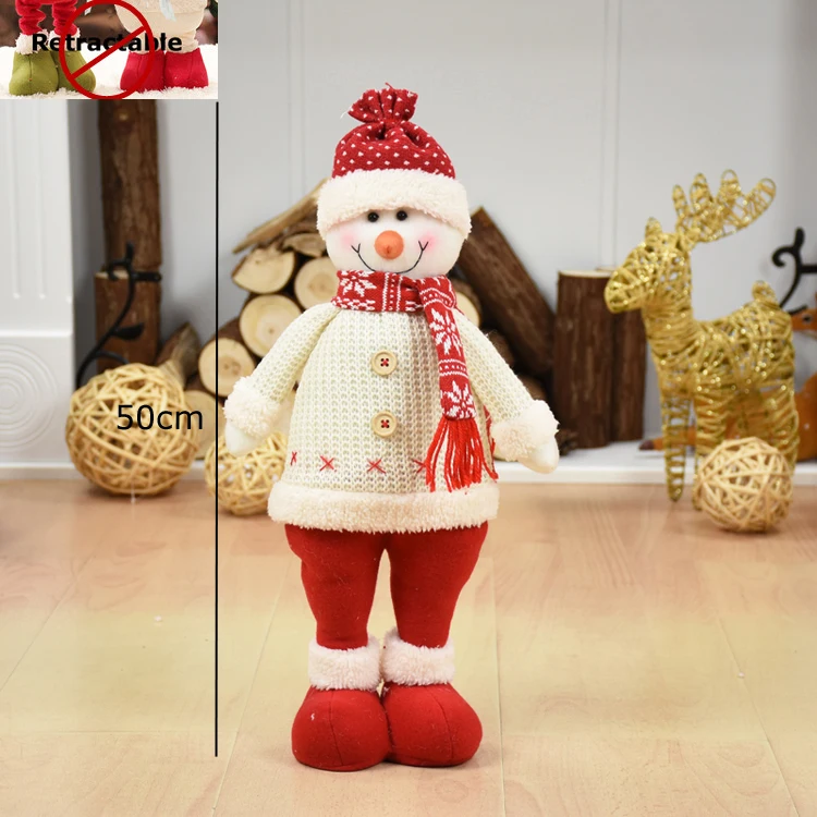 snowman 207 Красные рождественские куклы, рождественские украшения для дома, Санта-Клаус, снеговик, игрушки, рождественский подарок, статуэтки Adornos De Navidad Para Casa - Цвет: snowman 207