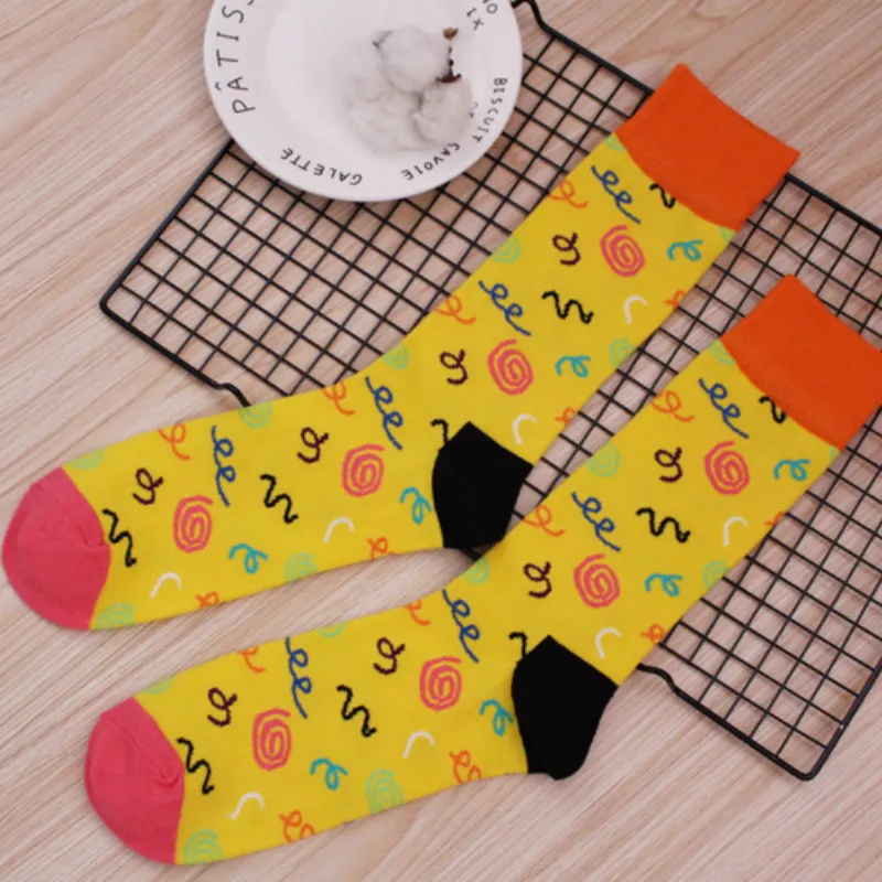 Happysocks мужские Модные хлопковые носки в полоску ограниченный выпуск повседневные