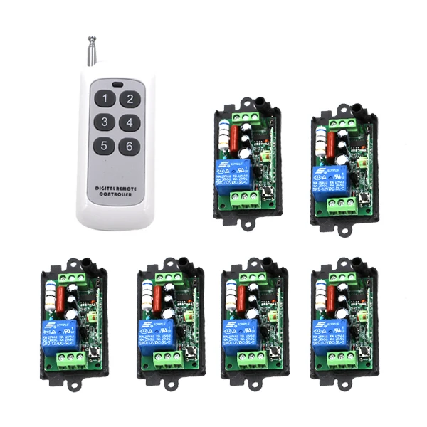 

AC110V 220V 10A 200M 1 Channel Wireless Remote Control Switch Relay for Water Pump SKU: 5251