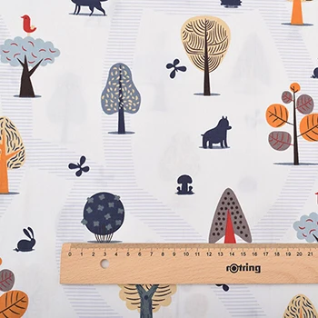 C 1 piece 50x160cm Chainho, саржевая хлопковая атласная ткань с принтом, серия мультфильмов, для самостоятельного шитья, простыня для детей и малышей, подушка, материал для подушки - Цвет: C 1 piece 50x160cm