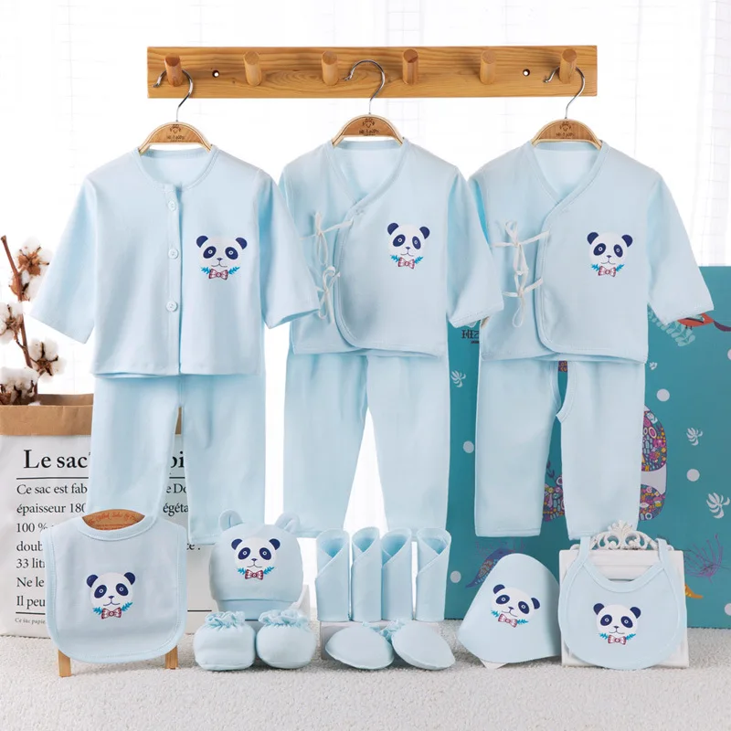 

2020 Newborn Baby Clothes Soft Cotton Toddler Baby Boy Girl Clothes Set Infant Clothing New Born Gift Sets Without Box