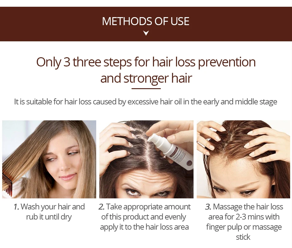 30ml Hair Growth Serum Essence Spray for Women and Men Anti Prevent Hair Loss alopecia Liquid Damaged Hair Growth Liquid