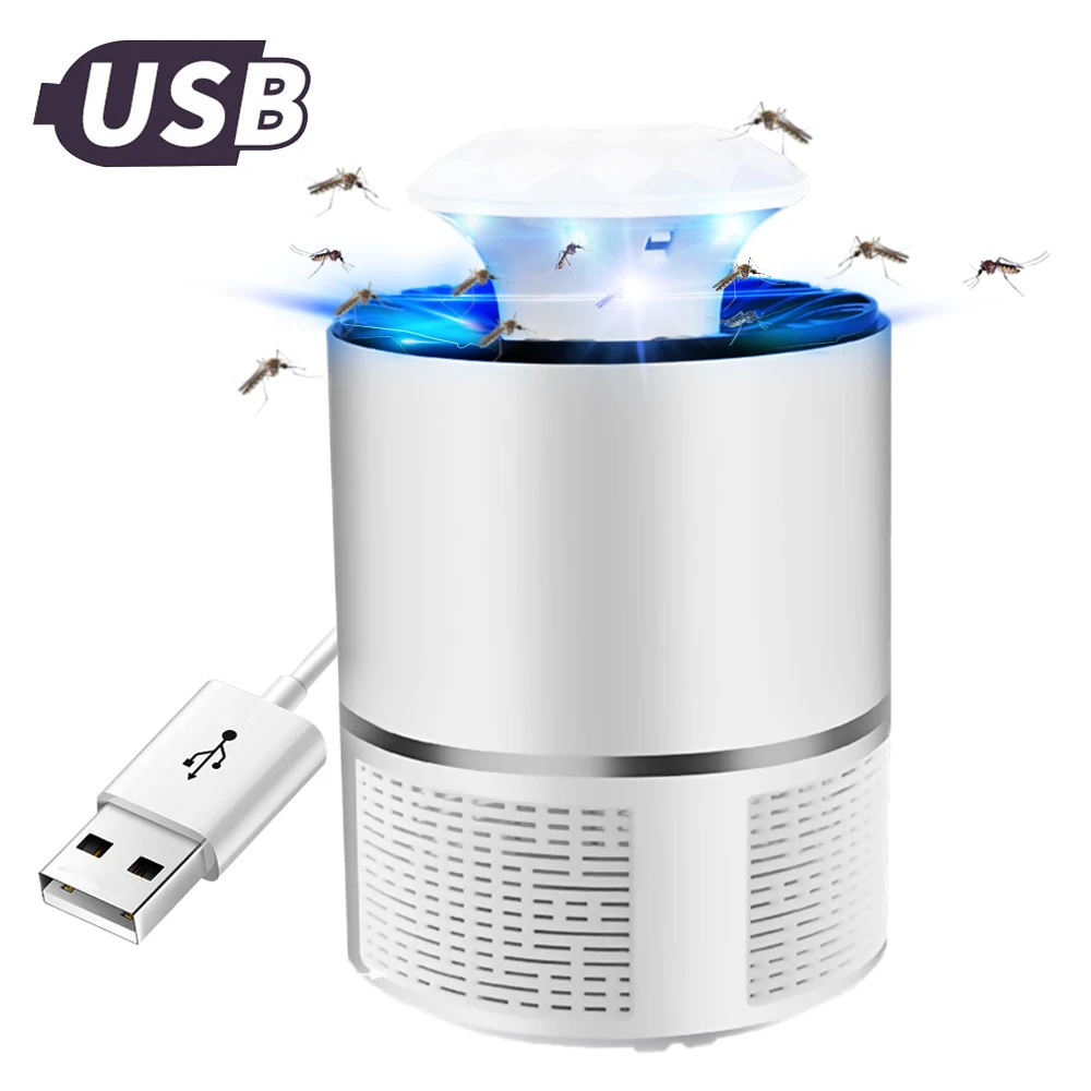 XL-mosquito killer-W USB фотокатализатор электрическая Анти Москитная лампа ловушка москитная убийца муха моль Ошибка ЛАМПА ловушка для насекомых жук Zapper Moskito вредитель - Цвет: XL-mosquito killer-W