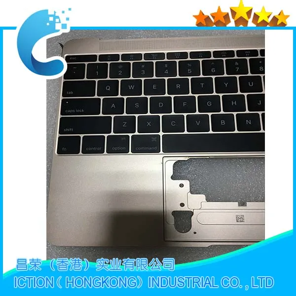 Оригинальный золотой чехол для Macbook Pro Retina 12 дюймов A1534 с клавиатурой из США