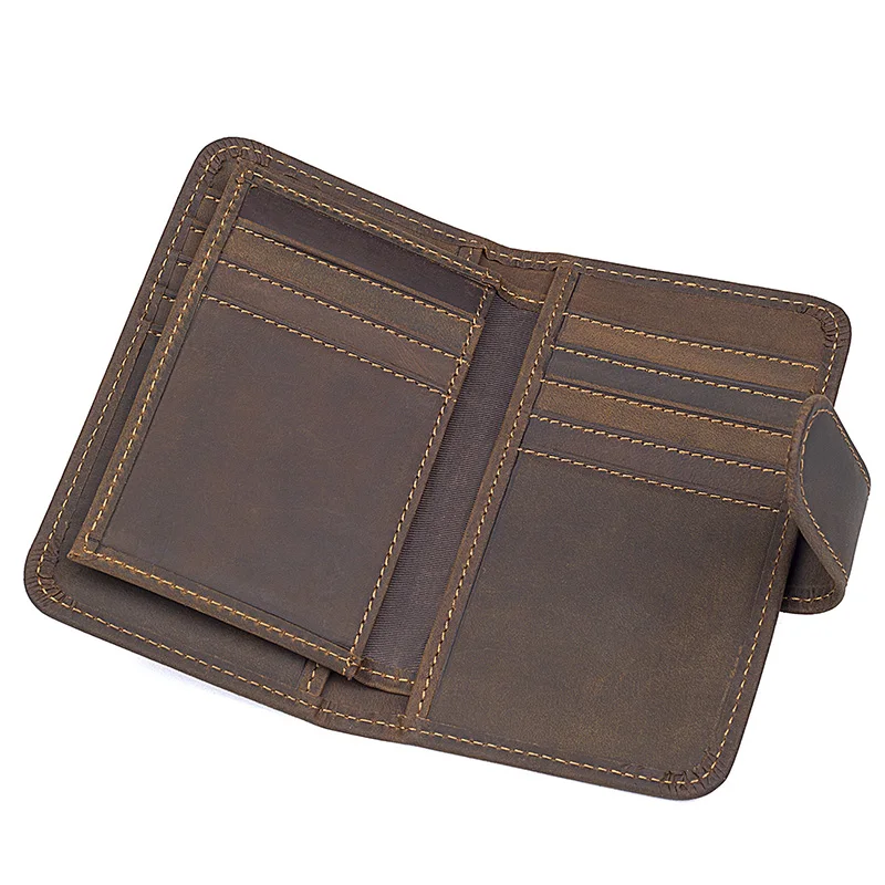 2017 New Fashion Men Wallets Genuine Leather Hasp Wallet Men's Short Design Purse Two Fold Carteira Card Holder | Багаж и сумки