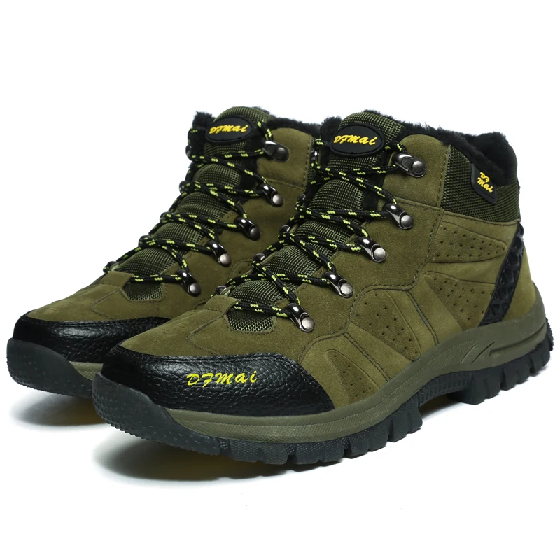 FEVRAL/новый стиль зимние модные мужские ботинки отличное качество теплые плюшевые