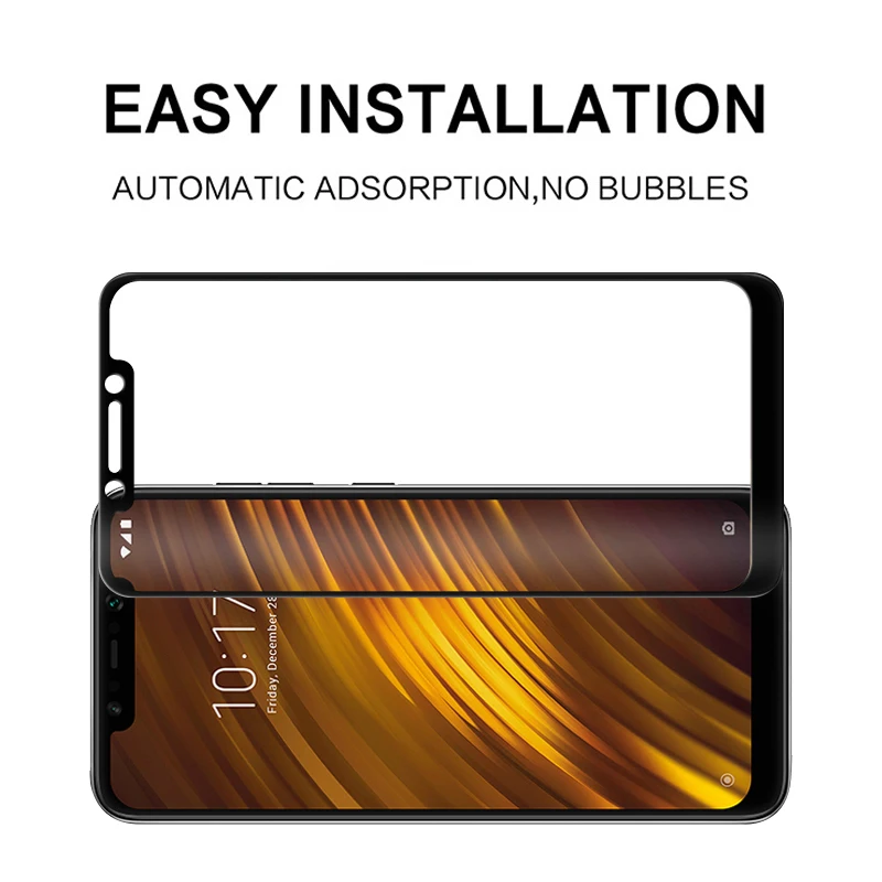Закаленное стекло для Xiaomi Pocophone F1 Защита экрана xiami xiomi poкофон Pocofon защитная