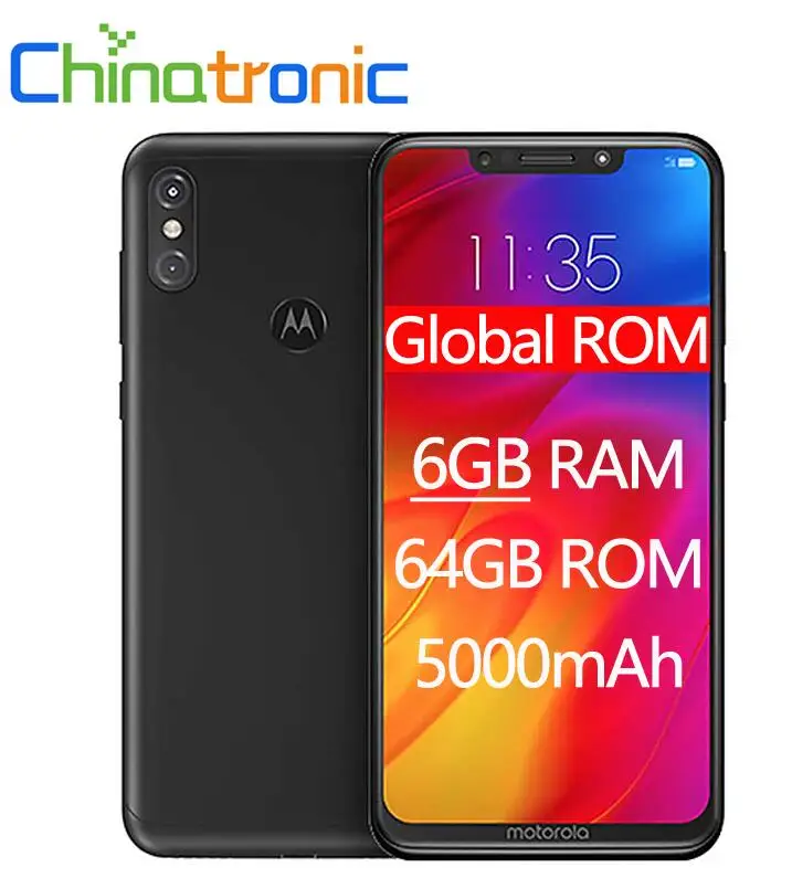6GB 64GB Black Мобильный телефон Motorola MOTO P30 Note XT1942-1 6G 64G Snapdragon 636 6,2 дюймов 2246x1080 двойная камера заднего вида 5000 мАч BT5.0 - Цвет: 6GB 64GB Black