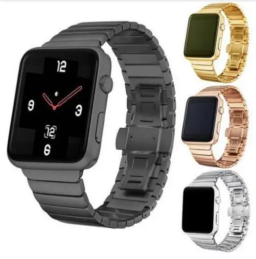 Соединяющий ремешок браслета из нержавеющей стали 316L для iwatch 4 3 2 1 для Apple watch 42 мм 38 мм 40 мм 44 мм петля новейшая серия 5