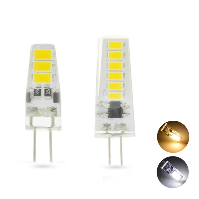 10 шт. Теплый чистый белый G4 3 Вт 5 5733 SMD 6/12 светодиодный светильник