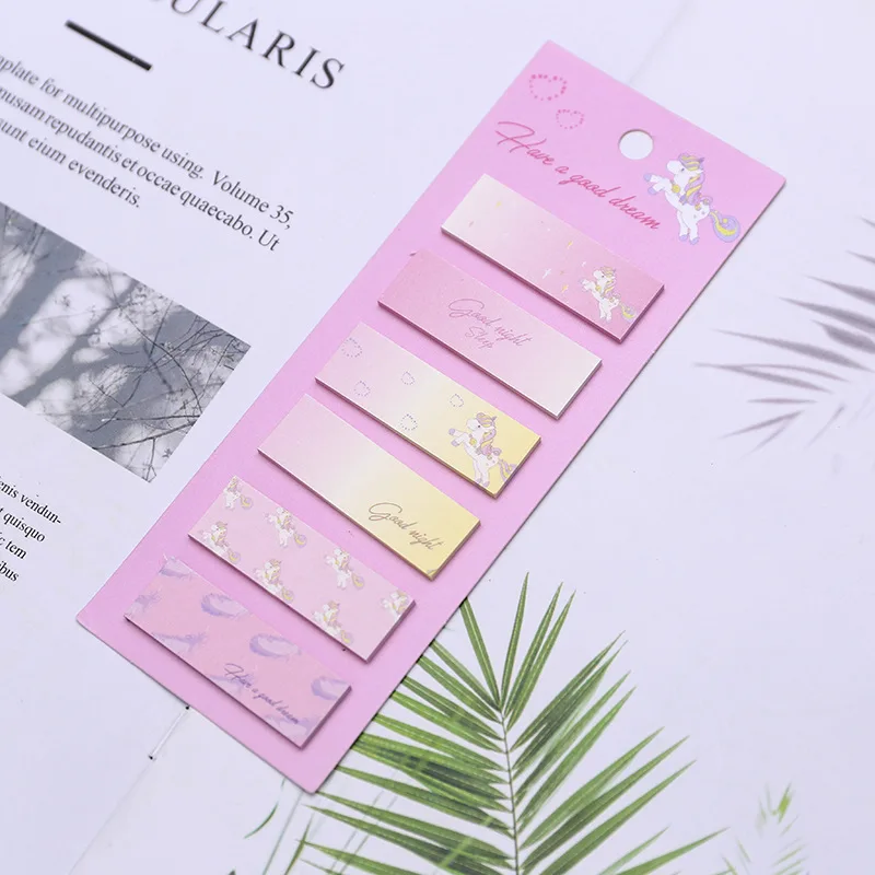 Милый Единорог N раз Набор стикеров для заметок мультфильм Post Закладка