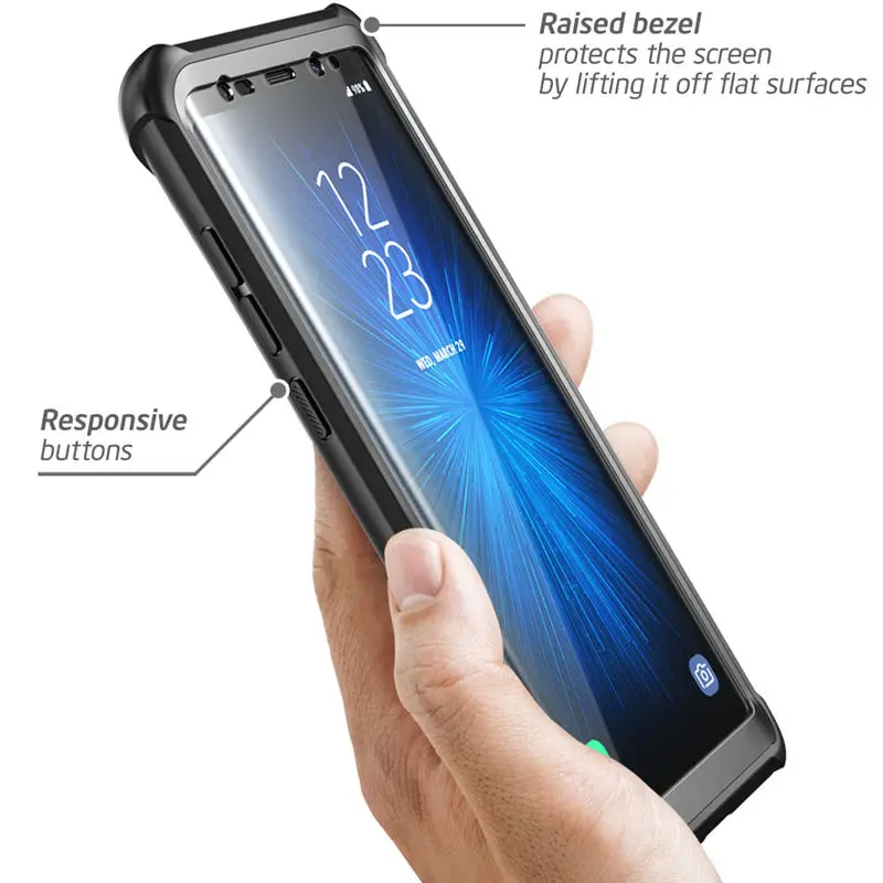 Для samsung Galaxy Note 8 чехол i-Blason Ares серия полный корпус Прочный Прозрачный Бампер чехол со встроенной защитной пленкой