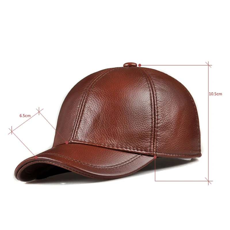 2018 Весенняя Мужская бейсболка из натуральной кожи с принтом орла 56-60 см