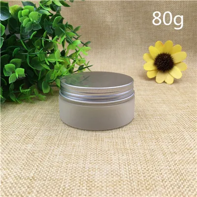80 g aluminum cap 30 шт 50 100 150 200 г пустые матовые пластиковые бутылки банка бак горшок золотой розовый алюминиевый колпачок косметические контейнеры - Цвет: 80 g aluminum cap