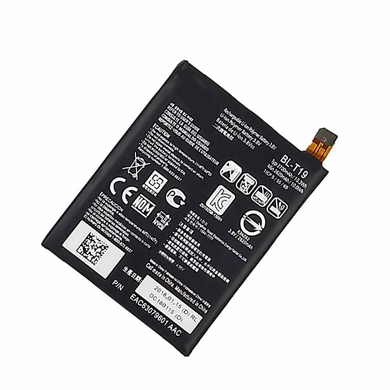 Новая батарея 2620mAh BL T19 для LG Nexus 5X H791 H798 H790 BLT19|Аккумуляторы мобильных телефонов| |