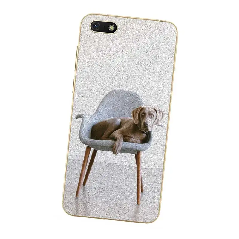 N464 Weimaraner Cute Soft TPU Silicone Case Cover For Huawei Honor 6A 6C 6X 7A 7C 7S 7X 8 Lite Pro |