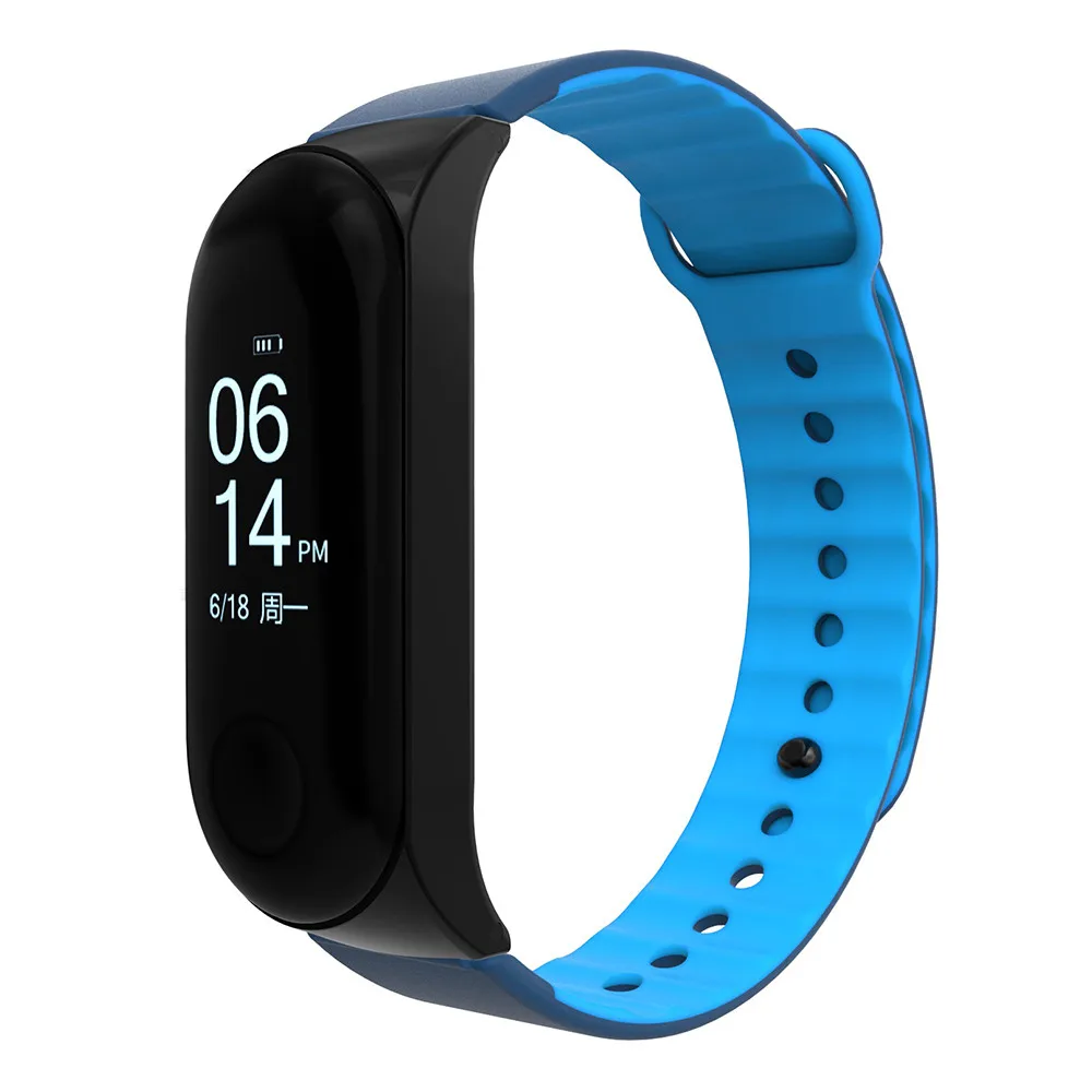 Ремешок на запястье + металлический чехол для Xiaomi Mi Band 3 2019 модные повседневные