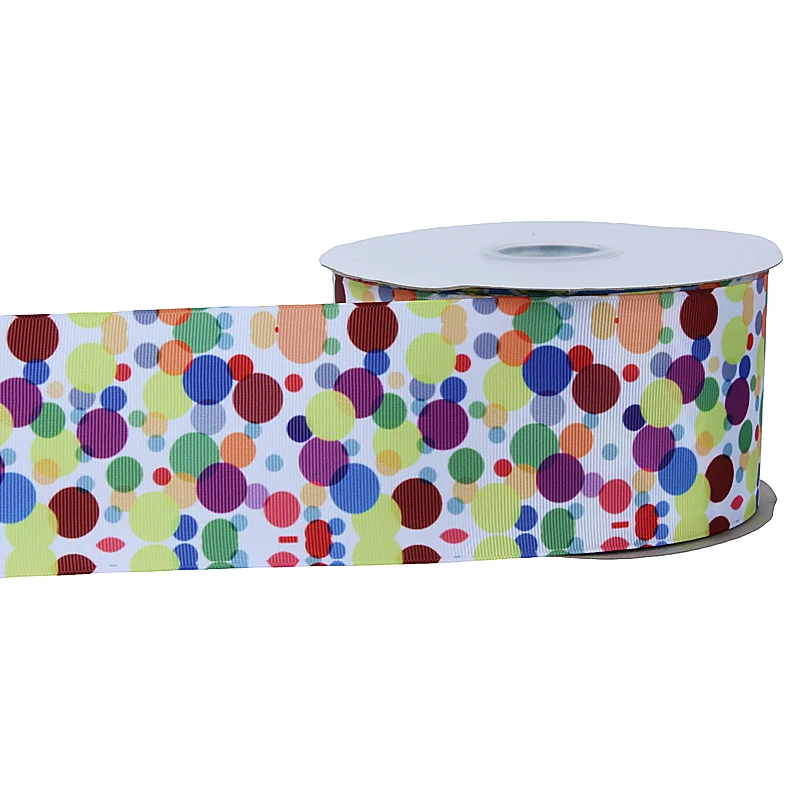 

Лента FLRA 3 дюйма, 75 мм, рандомная печатная корсажная лента, радужная полосатая лента, ручная работа, банты для волос