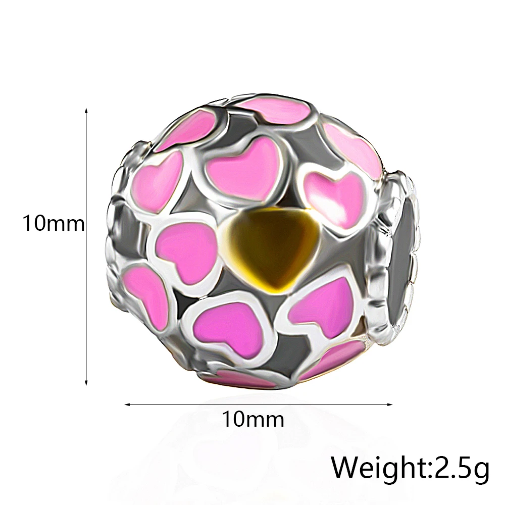 HPXmas 5pcs/lot Wholesale Heart Pattern Neokubny Cube Balls Make Beads for Jewelry Crystal Charm Bracelet Making | Украшения и