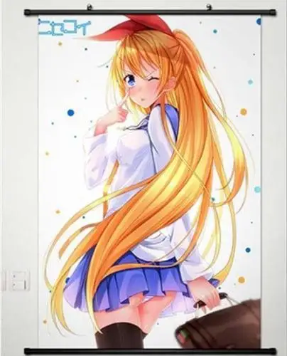 Домашний Декор постер японское аниме прокрутка стены Nisekoi Kirisaki chitoge | Дом и сад