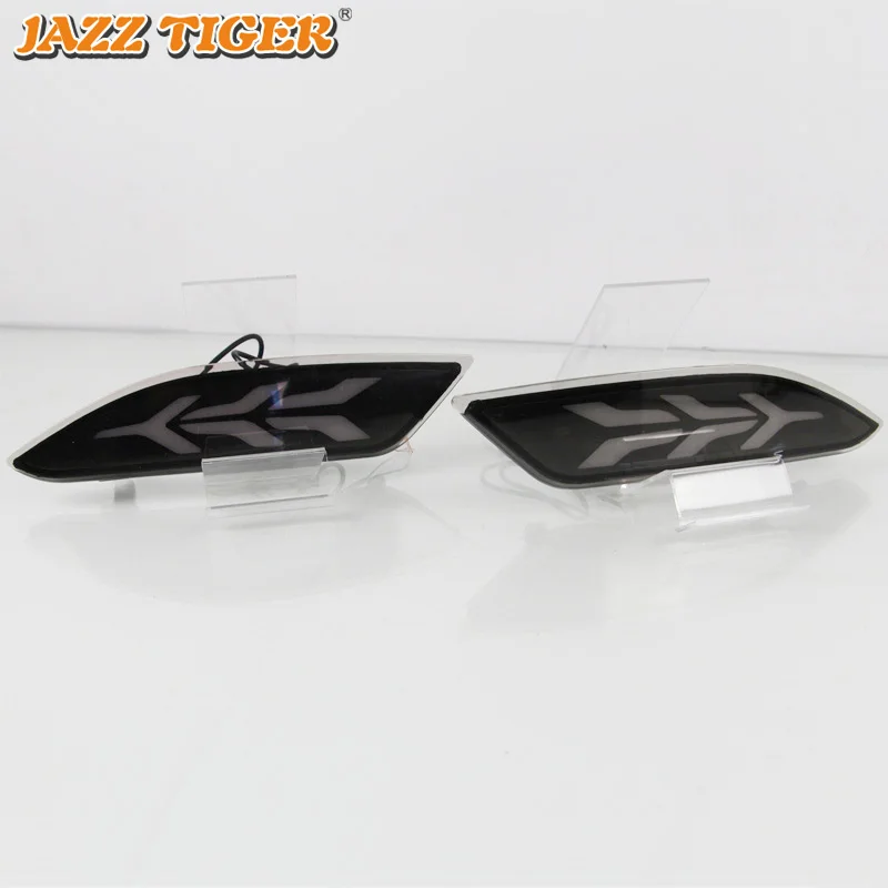 JAZZ TIGER 2 шт. Автомобильный светодиодный задний противотуманный фонарь стоп-сигнал поворот сигнала света бампера украшение лампы для Honda hr-v HR-V