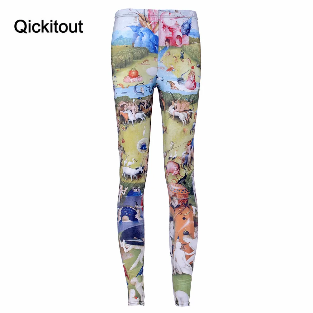 Qickitout леггинсы тонкие женские египетские Фараон король тут Чеширский кот