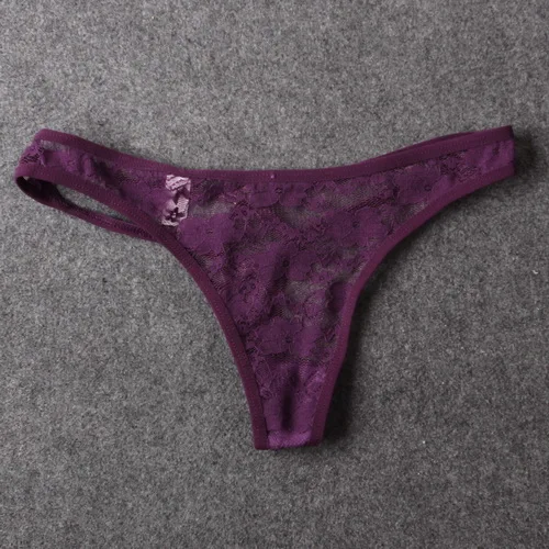 Style 1 Purple Сексуальные женские трусики стринги C-String женские трусики кружевные трусы-плавки прозрачные Танга Calcinhas Bragas белье - Цвет: Style 1 Purple