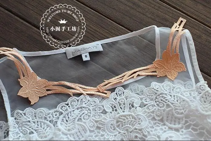 2 шт. изысканный маленький вырез Кружевная аппликация хаки водорастворимый