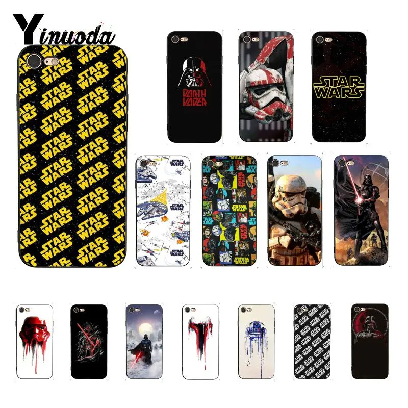 Yinuoda Star wars детский Coque Shell чехол для iPhone X XS MAX 6 6 S 7 7 plus 8 8 Plus 5 5S XR Coque Shell Fundas Capa