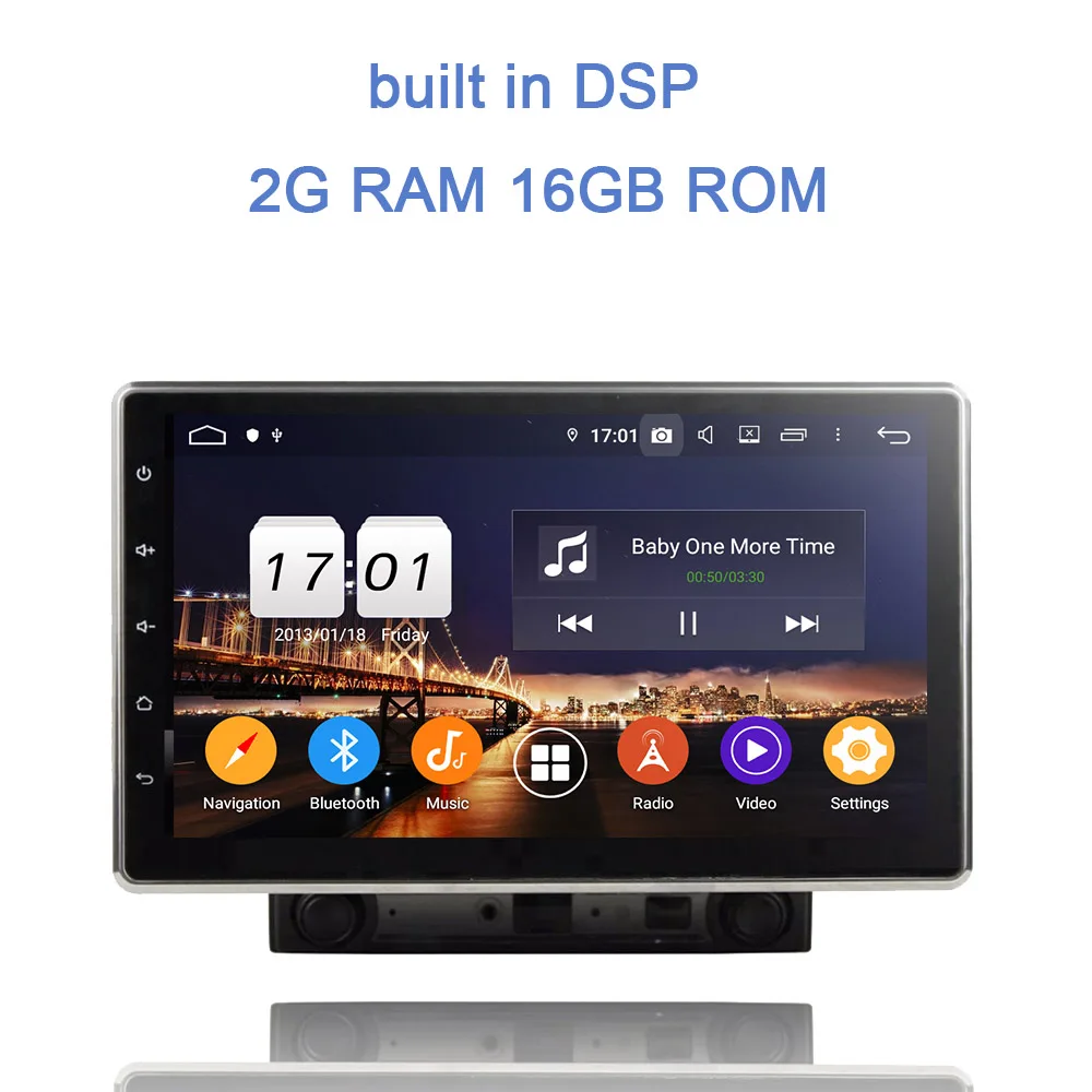 2G RAM 16GB ROM PX6 10," 2 din ips Android 9,0 4 Гб+ 64 ГБ+ 8 ядерный автомобильный dvd-плеер gps Мультимедиа RDS Авторадио wifi Bluetooth 4,2 4G для универсальных - Цвет: 2G RAM 16GB ROM