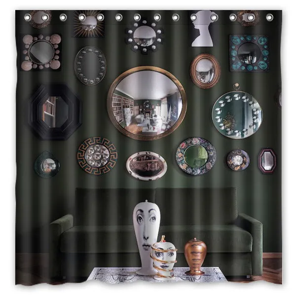 180x180 см Новое поступление Водонепроницаемый ткань rosenthal Piero fornasetti проектные работы Ванная комната душа Шторы полиэстер Ванна Шторы
