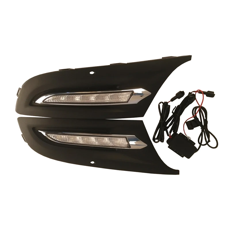 Дневные ходовые огни для Volkswagen Polo 2011 2012 2013 светодиодный DRL светодиодный противотуманные фары