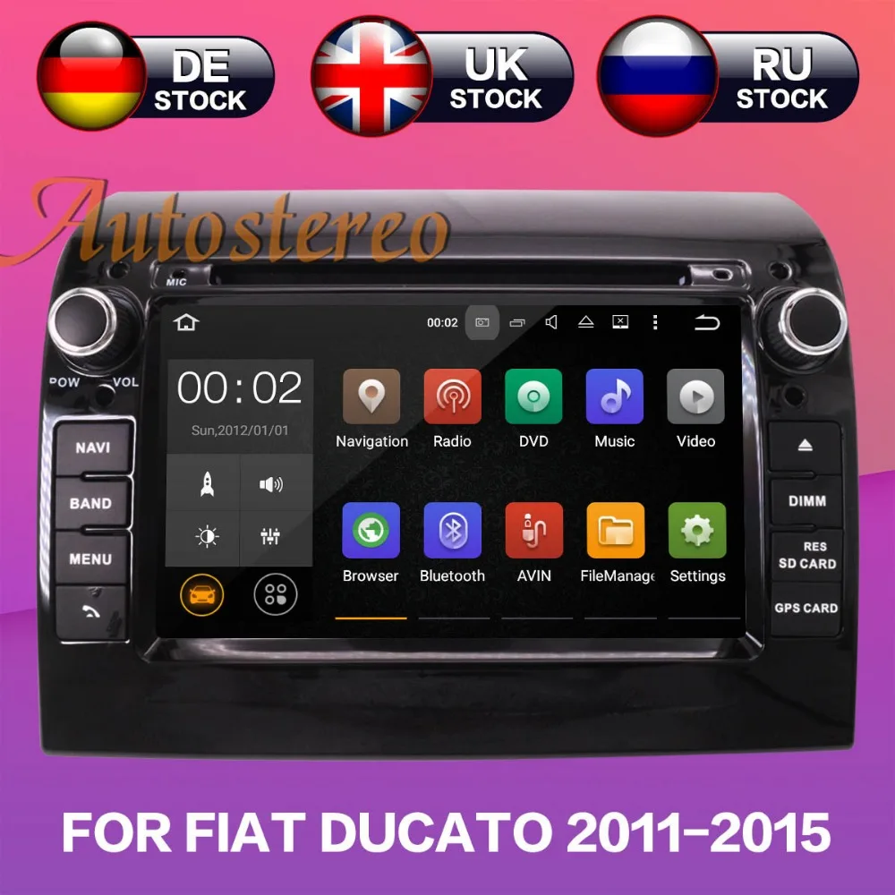 DSP Android 9 автомобильный dvd-плеер gps навигация для FIAT DUCATO/CITROEN Jumper/PEUGEOT Boxer 2006+ мультимедийный магнитофон HD