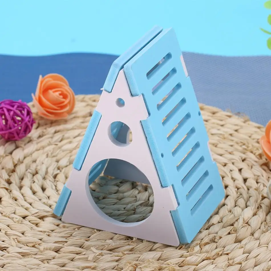 DIY деревянный дом для хомяк, домашнее животное игрушка водонепроницаемый хомяк дом с установкой набор аксессуаров