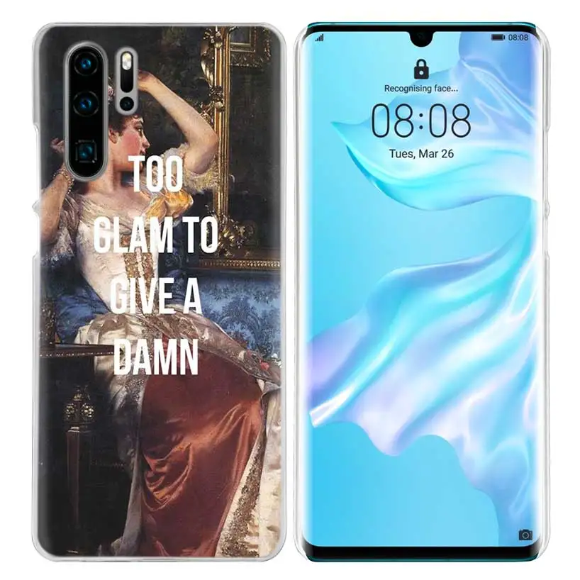 07 Забавный чехол Mona Lisa для huawei P20 P30 P Smart Nova 4 3i P10 P9 P8 mate 10 20 lite Pro Mini жесткий чехол для телефона из ПК - Цвет: 07