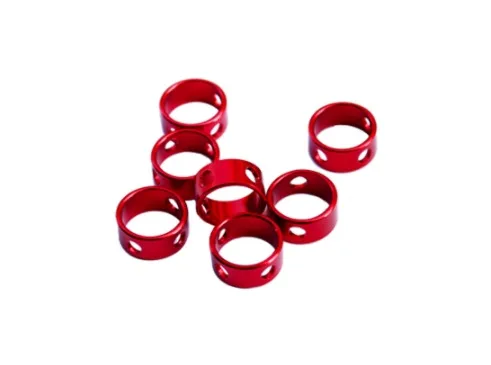 12pcs/lot Multi-functional ultalight round shape guyline adjuster aluminum wind cord tensioner | Tent Accessories