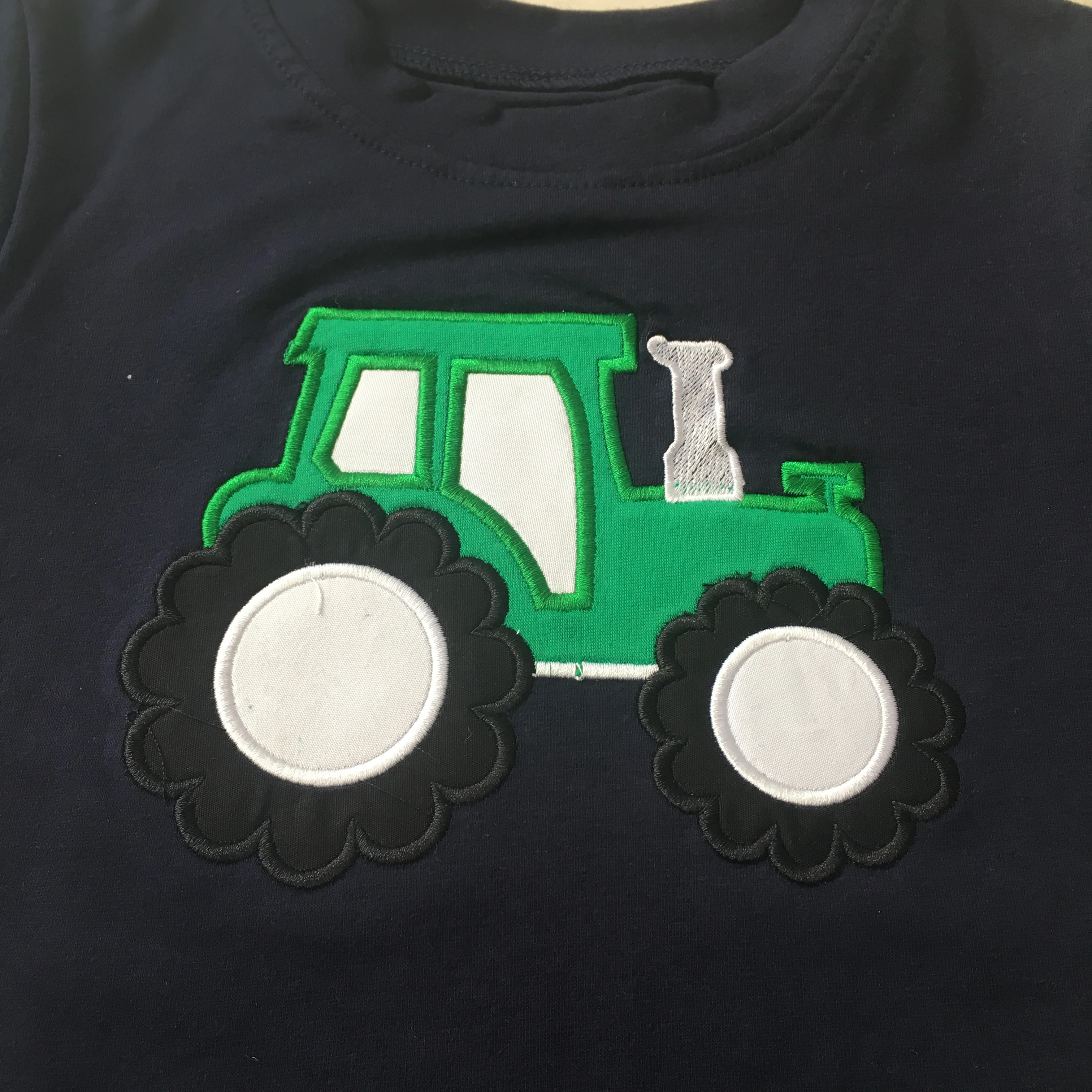 Puresun New Design Toddler Popular Boy Lovely Summer Clothing Sets Embroidery Tractor Pattern Set Boutique Kids Outfits | Детская одежда