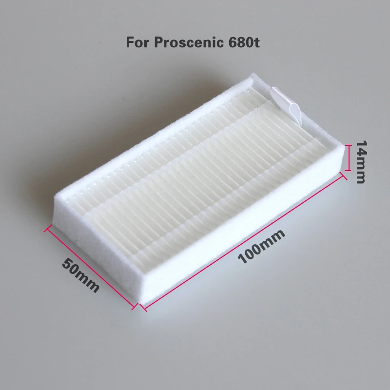 Эффективный очищающий блок 100*50*14 мм HEPA фильтр для пылесоса proscenic Pro Koko SMART