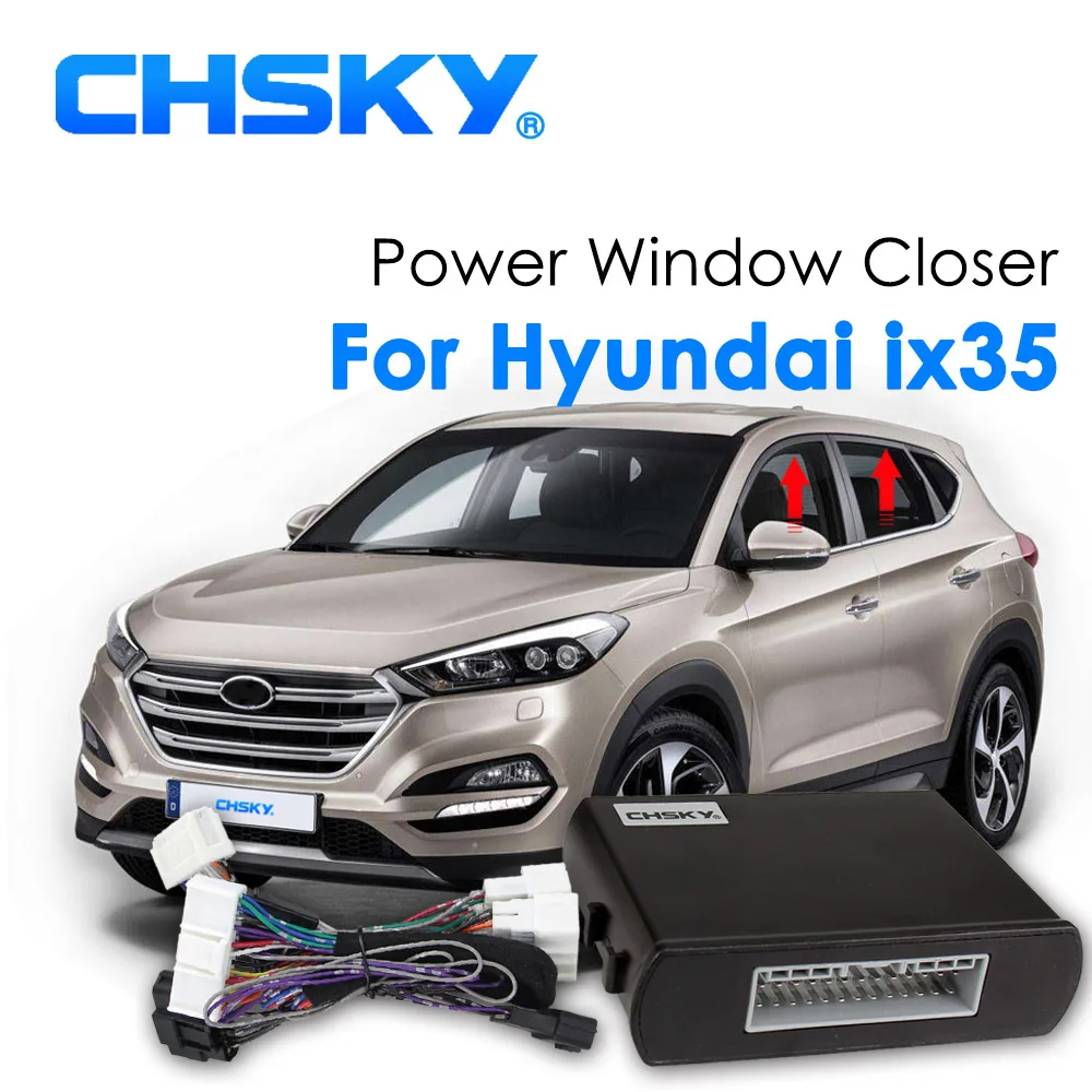 Автомобильный подъемник автомобильного окна CHSKY для Hyundai ix35 левый руль с кнопкой