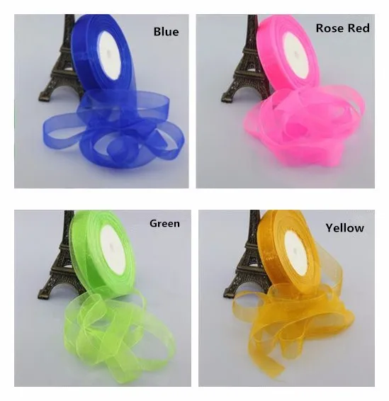 Лента декоративная из органзы 25 ярдов 20 мм коробка для сладостей самостоятельной