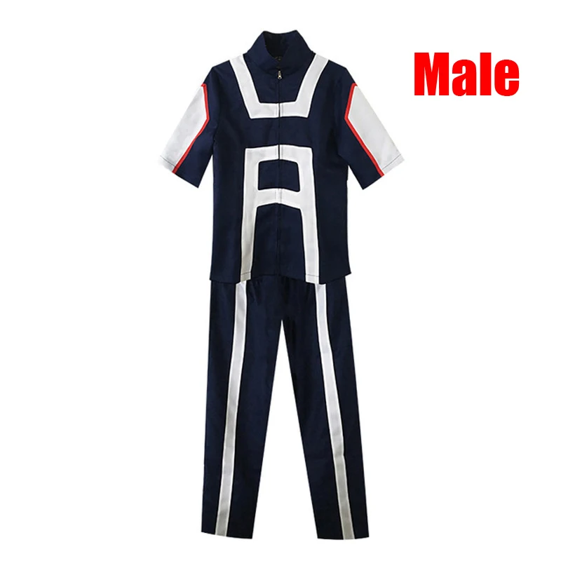 Male Boku no Hero Academy Bakugou Katsuki Midoriya izku, костюм для косплея, школьная форма My Hero Academy, спортивная одежда, Топы+ штаны - Цвет: Male