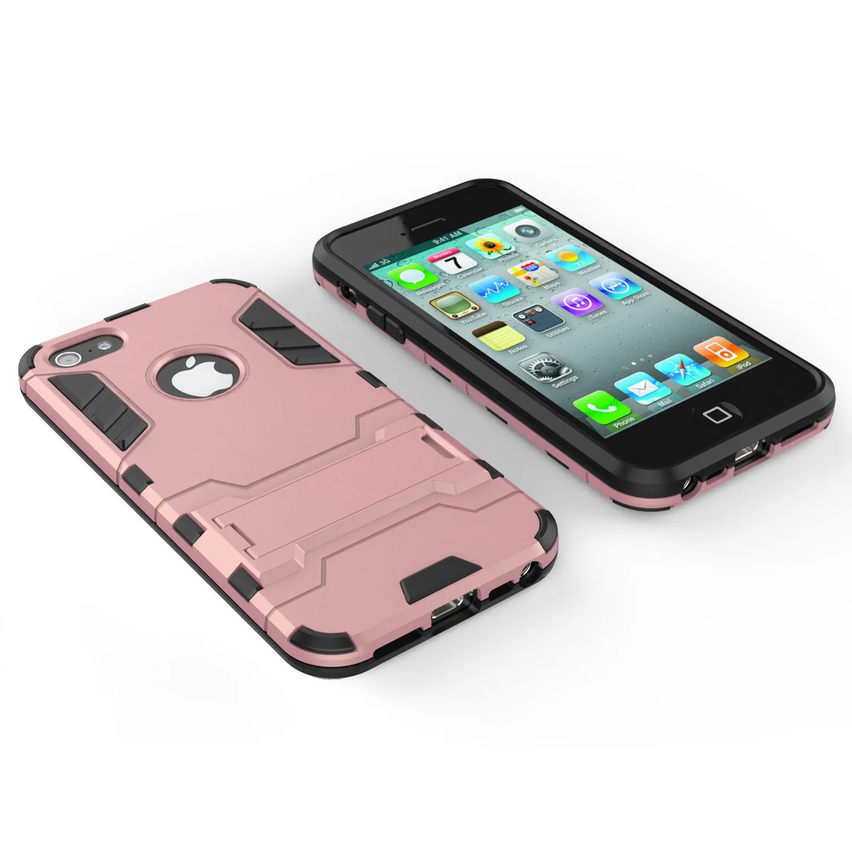 Подходит для iPhone7 розовое золото телефон оболочки кронштейн мобильный защитная