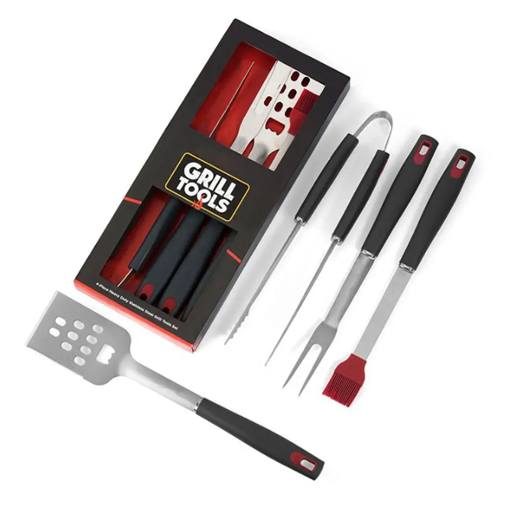 4 шт./компл. нержавеющая сталь принадлежности для барбекю гриль набор