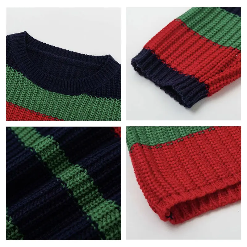 2018 Fall Fashion Women Rainbow Sweater Knitted Warm Knitwear Chompas Winter Tops Pull Femme Jumper Long Sleeve Pullover Female | Женская